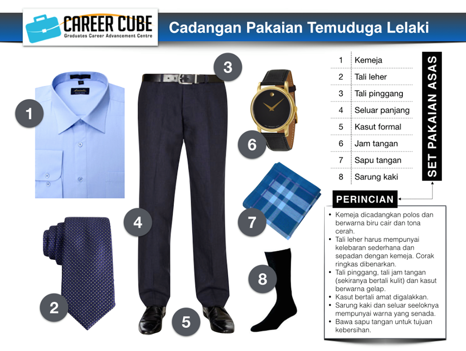 Tip Pakaian Temuduga Lelaki - Career Cube